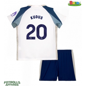 Tottenham Hotspur Mohammed Kudus #20 Hemmaställ Barn 2025-26 Kortärmad (+ Korta byxor)